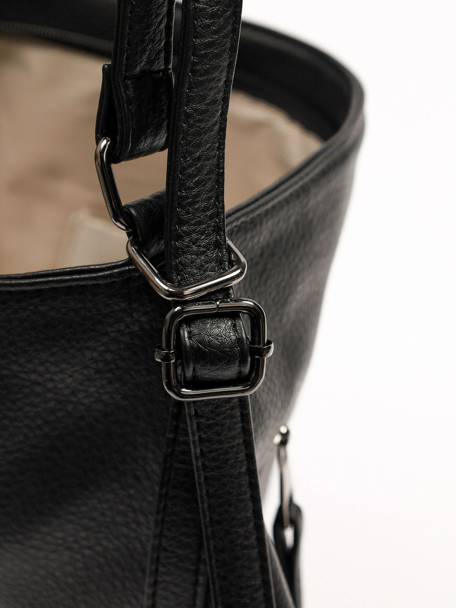 Сумка-шоппер  с регулируемыми ручками и декоративными пуллерами в ассортименте